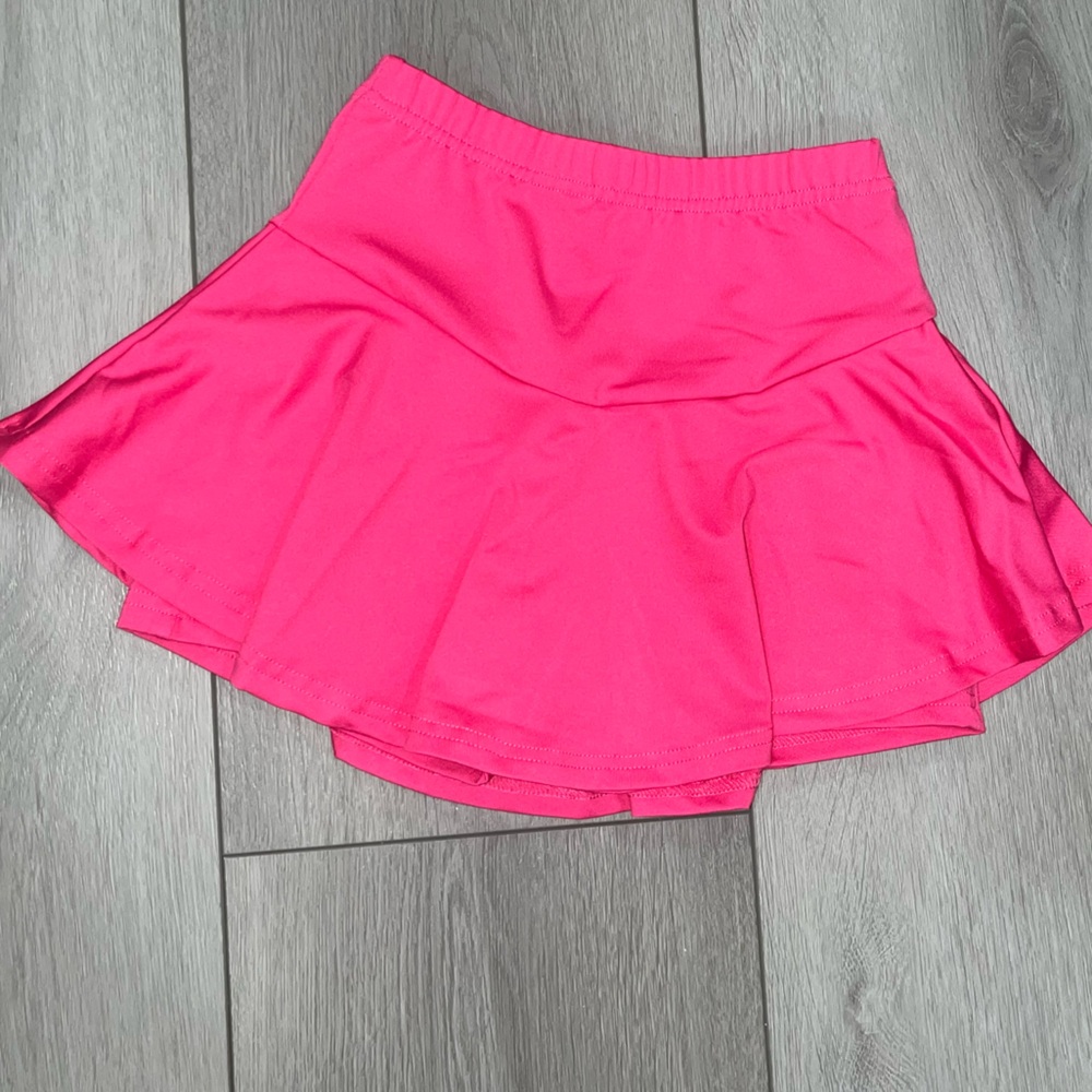 Vibrant Pink Girl Skirt with Shorts